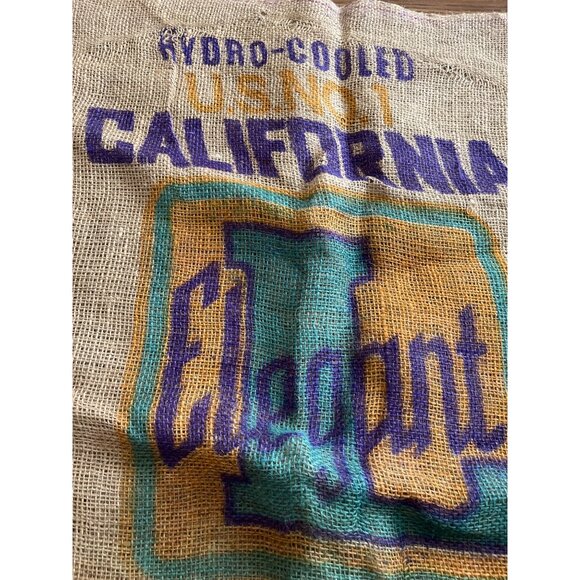 Hydro-Cooled California Elegant empty burlap potato sack - Picture 5 of 5